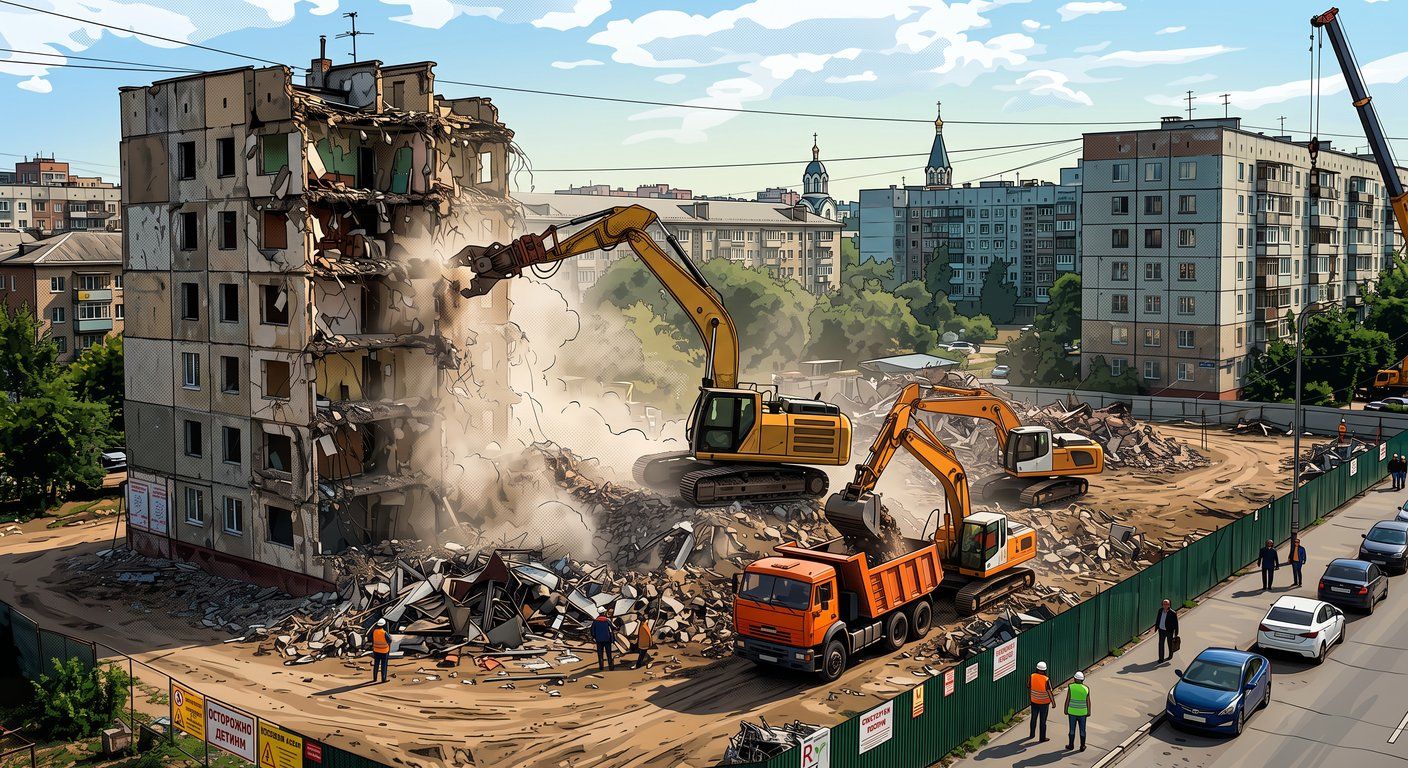 демонтаж многоквартирного дома
